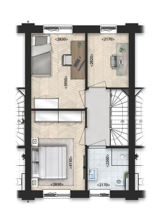 mediumsize floorplan